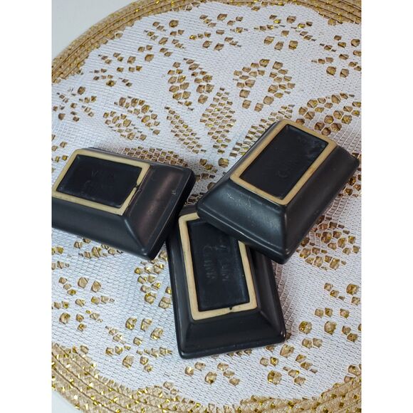 Vintage Visun China Dipping Dishes Red Interior White Flora 3 in the Set Vintage - Picture 6 of 11